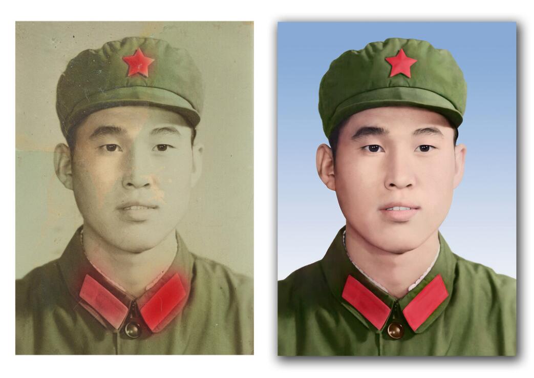 海尾镇破损照片修复-18